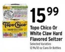 Brookshire's Topo Chico Or White Claw Hard Flavored Seltzer offer