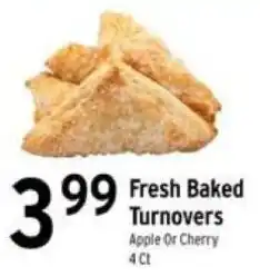 Brookshire's Fresh Baked Turnovers offer