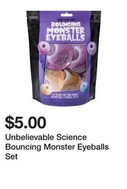 Five Below Unbelievable Science Bouncing Monster Eyeballs Set offer