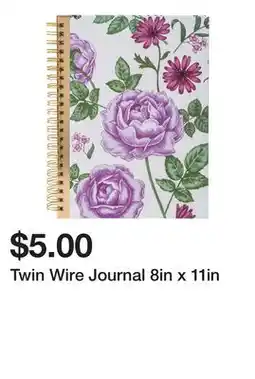 Five Below Twin Wire Journal 8in x 11in offer