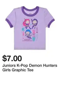 Five Below Juniors K-Pop Demon Hunters Girls Graphic Tee offer