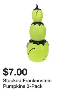 Five Below Stacked Frankenstein Pumpkins 3-Pack offer