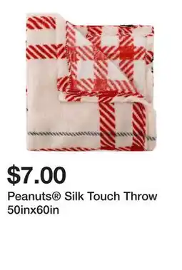 Five Below Peanuts Silk Touch Throw 50inx60in offer