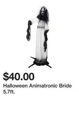 Five Below Halloween Animatronic Bride 5.7ft offer