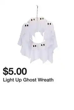 Five Below Light Up Ghost Wreath offer