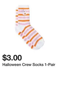Five Below Halloween Crew Socks 1-Pair offer