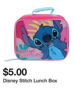 Five Below Disney Stitch Lunch Box offer