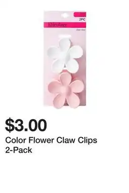 Five Below Color Flower Claw Clips 2-Pack offer