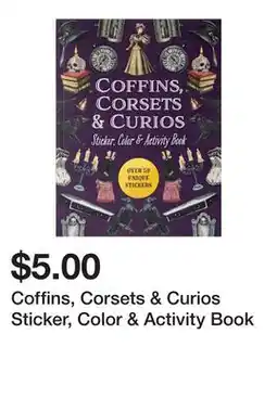 Five Below Coffins, Corsets & Curios Sticker, Color & Activity Book offer