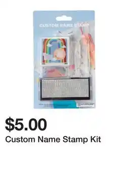 Five Below Custom Name Stamp Kit offer