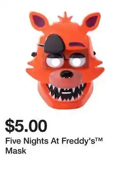 Five Below Five Nights At Freddy's Mask offer