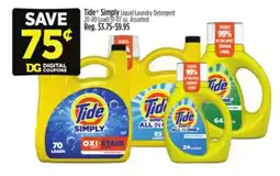 Dollar General Tide Simply Liquid Laundry Detergent offer