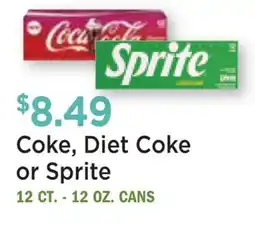 Heinen's Coke, Diet Coke or Sprite offer