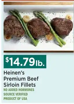 Heinen's Heinen's Premium Beef Sirloin Fillets offer