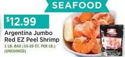 Heinen's Argentina Jumbo Red EZ Peel Shrimp offer