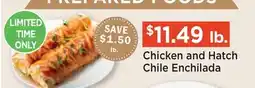 Heinen's Chicken and Hatch Chile Enchilada offer