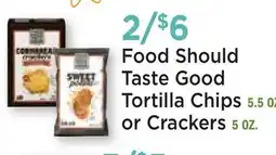 Heinen's Food Should Taste Good Tortilla Chips or Crackers offer