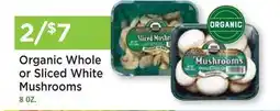 Heinen's Organic Whole or Sliced White Mushrooms offer