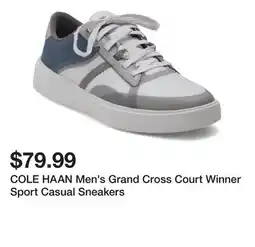 Marshalls COLE HAAN Men's Grand Cross Court Winner Sport Casual Sneakers offer