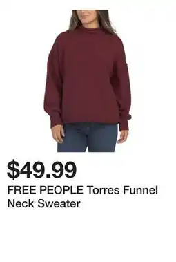 Marshalls FREE PEOPLE Torres Funnel Neck Sweater offer