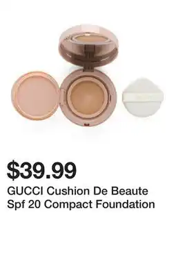 Marshalls GUCCI Cushion De Beaute Spf 20 Compact Foundation offer