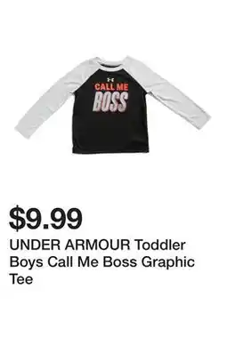 Marshalls UNDER ARMOUR Toddler Boys Call Me Boss Graphic Tee offer