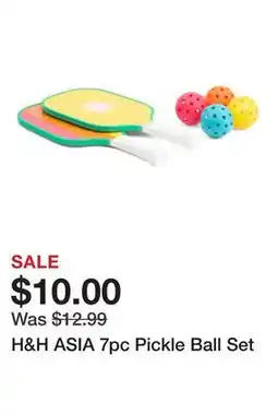 Marshalls H&H ASIA 7pc Pickle Ball Set offer