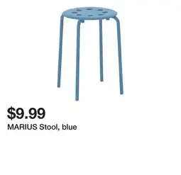 Ikea MARIUS Stool, blue offer