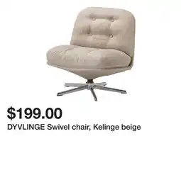 Ikea DYVLINGE Swivel chair, Kelinge beige offer