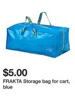 Ikea FRAKTA Storage bag for cart, blue offer