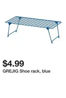 Ikea GREJIG Shoe rack, blue offer