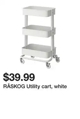 Ikea RÃ…SKOG Utility cart, white offer