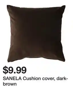 Ikea SANELA Cushion cover, dark-brown offer