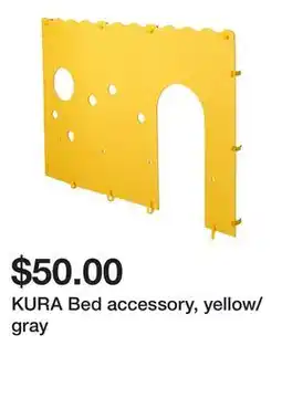Ikea KURA Bed accessory, yellow/gray offer