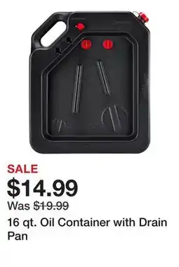 Harbor Freight Tools 16 qt. Oil Container with Drain Pan offer