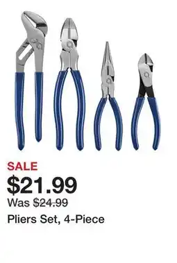 Harbor Freight Tools Pliers Set, 4-Piece offer