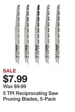 Harbor Freight Tools 5 TPI Reciprocating Saw Pruning Blades, 5-Pack offer
