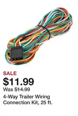 Harbor Freight Tools 4-Way Trailer Wiring Connection Kit, 25 ft offer