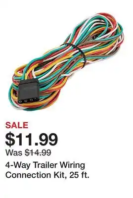 Harbor Freight Tools 4-Way Trailer Wiring Connection Kit, 25 ft offer
