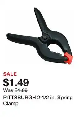 Harbor Freight Tools PITTSBURGH 2-1/2 in. Spring Clamp offer