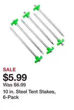 Harbor Freight Tools 10 in. Steel Tent Stakes, 6-Pack offer