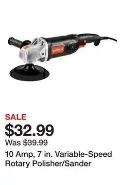 Harbor Freight Tools 10 Amp, 7 in. Variable-Speed Rotary Polisher/Sander offer