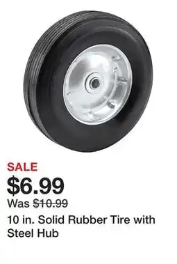 Harbor Freight Tools 10 in. Solid Rubber Tire with Steel Hub offer