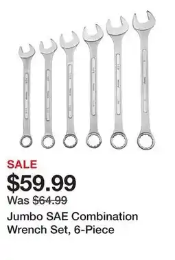 Harbor Freight Tools Jumbo SAE Combination Wrench Set, 6-Piece offer