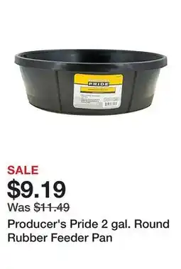 Tractor Supply Company Producer's Pride 2 gal. Round Rubber Feeder Pan offer