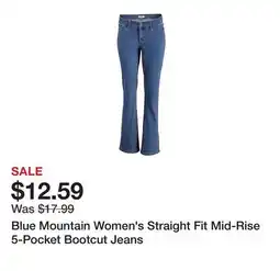 Tractor Supply Company Blue Mountain Women's Straight Fit Mid-Rise 5-Pocket Bootcut Jeans offer