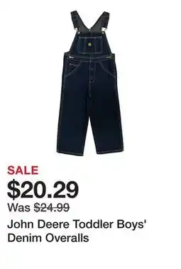 Tractor Supply Company John Deere Toddler Boys' Denim Overalls offer
