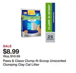 Tractor Supply Company Paws & Claws Clump-N-Scoop Unscented Clumping Clay Cat Litter offer