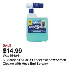 Tractor Supply Company 30 Seconds 64 oz. Outdoor Window/Screen Cleaner with Hose End Sprayer offer