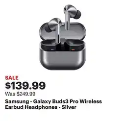 Best Buy Samsung - Galaxy Buds3 Pro Wireless Earbud Headphones - Silver offer